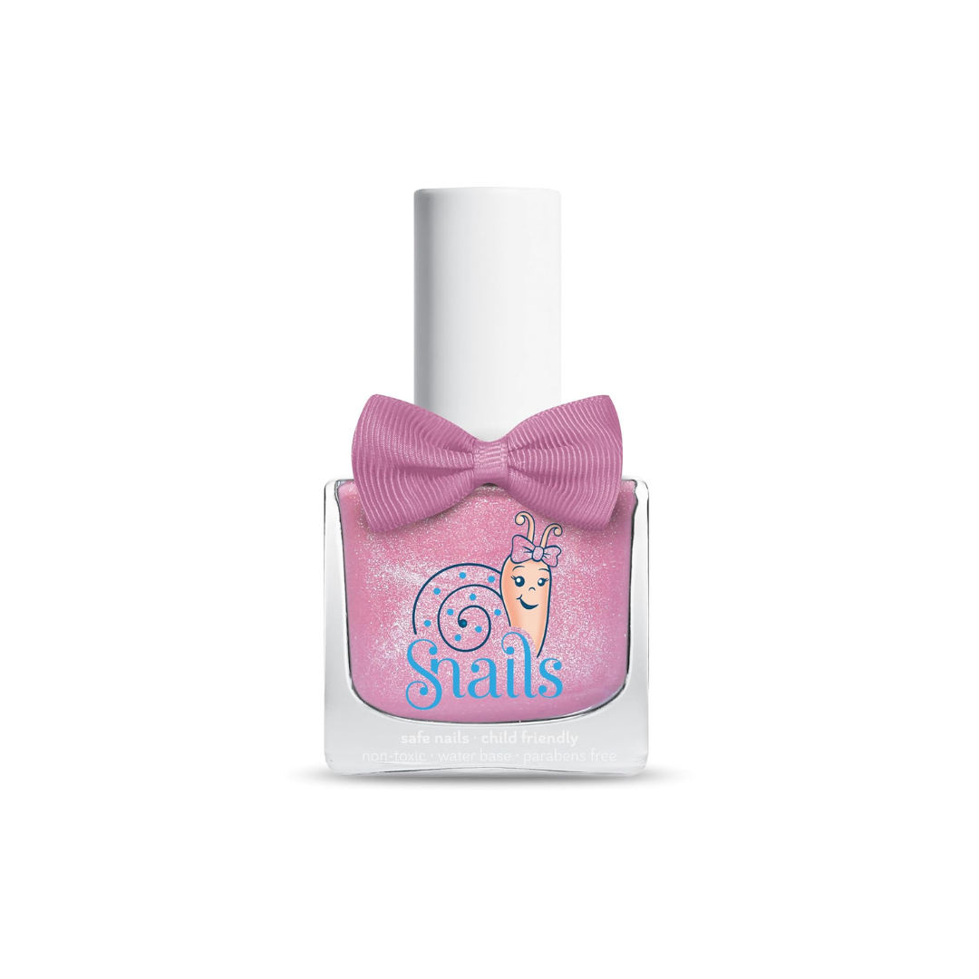 Snails kids nail polish in Glitter Bomb pink glitter – safe, washable, non-toxic, vegan, 10.5ml – White Fox & Co NZ