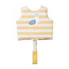 Sunnylife Kids Swim Vest 2–3 Sammy the Seagull mustard stripe