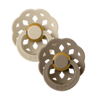 Bibs Dummy/pacifier | Boheme | Vanilla and Dark Oak | White Fox & Co