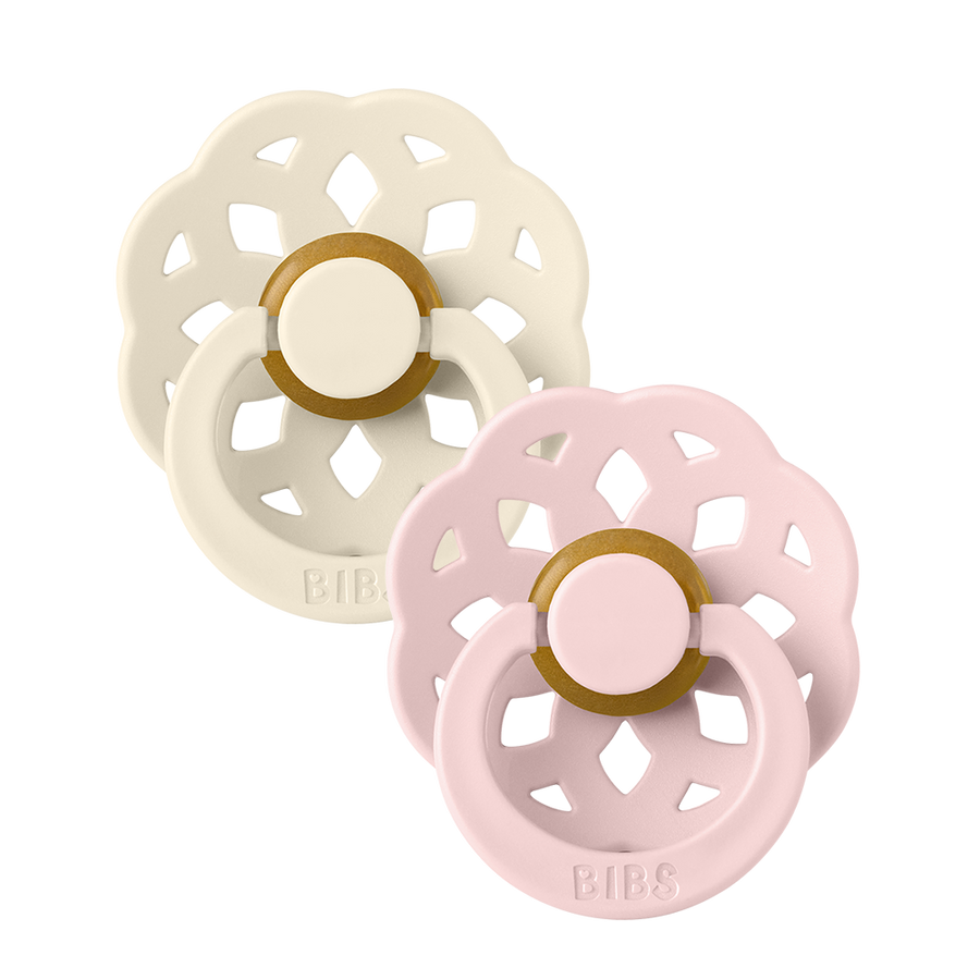 Bibs Dummy/pacifier | Boheme | Ivory and Blossom | White Fox & Co