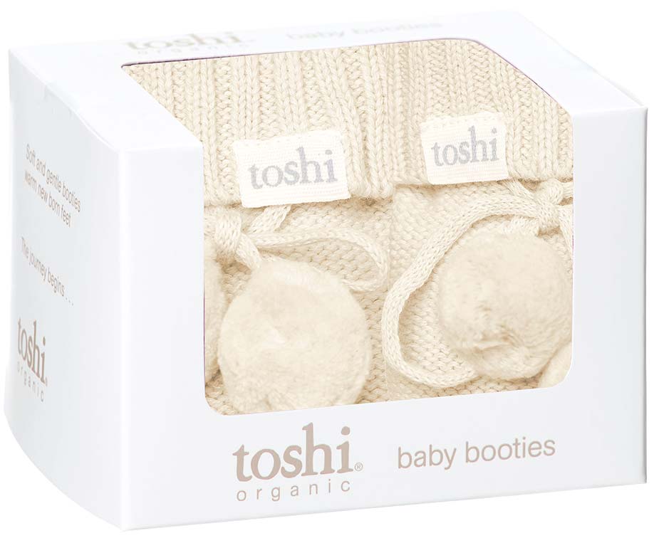 Toshi | Baby Booties Feather | White Fox & Co