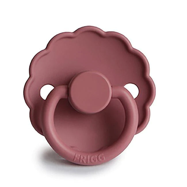 FRIGG | Daisy Pacifier in Natural Rubber | Dusty Rose | White Fox & Co 