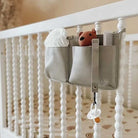 3 Little Crowns | Cot Organiser | Grey | White Fox & Co