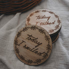 Hello Fern | Wooden Milestone Discs | Wooden Milestone Cards | White Fox & Co