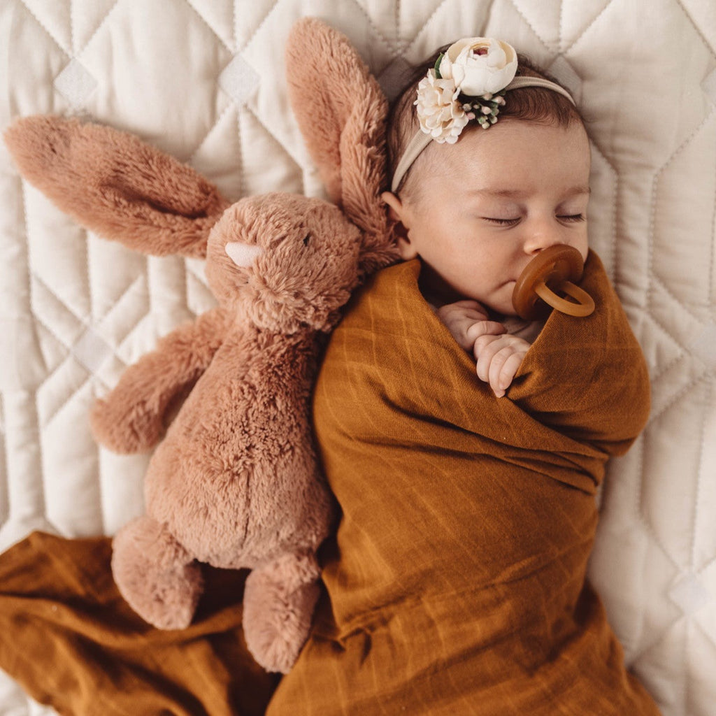 Snuggle Hunny Kids | Organic Muslin Wrap | Bronze | White Fox & Co
