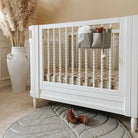 3 Little Crowns | Cot Organiser | Grey | White Fox & Co