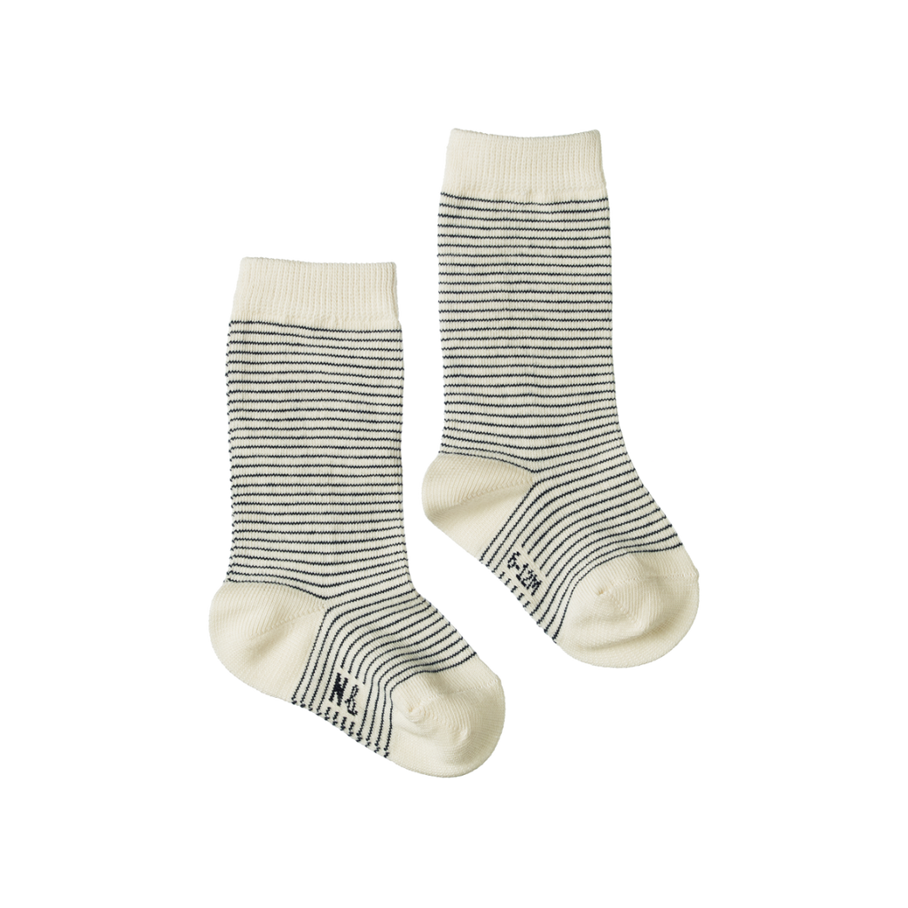 Nature Baby | Navy Stripe | Organic Socks | White Fox & Co