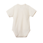 Pointelle Nature Baby | Short Sleeve Kimono Bodysuit | Natural | White Fox & Co