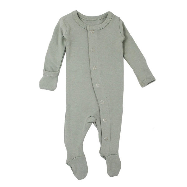 L'oved Baby | Seafoam | Organic Footed Overall | White Fox & Co